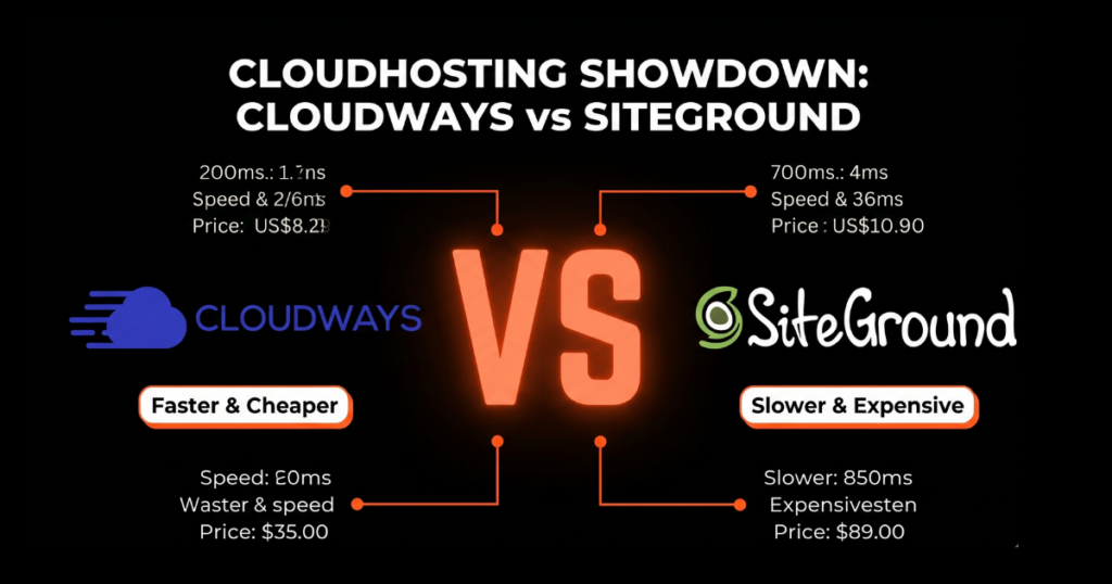 Cloudways vs SiteGround 2026 comparison: Which managed cloud hosting is faster and better for SaaS founders?