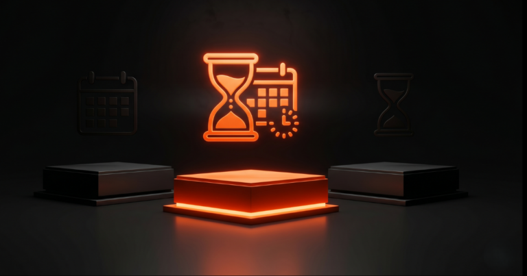 Abstract 3D comparison of Publer, Buffer, and Hootsuite scheduling tools for solo founders